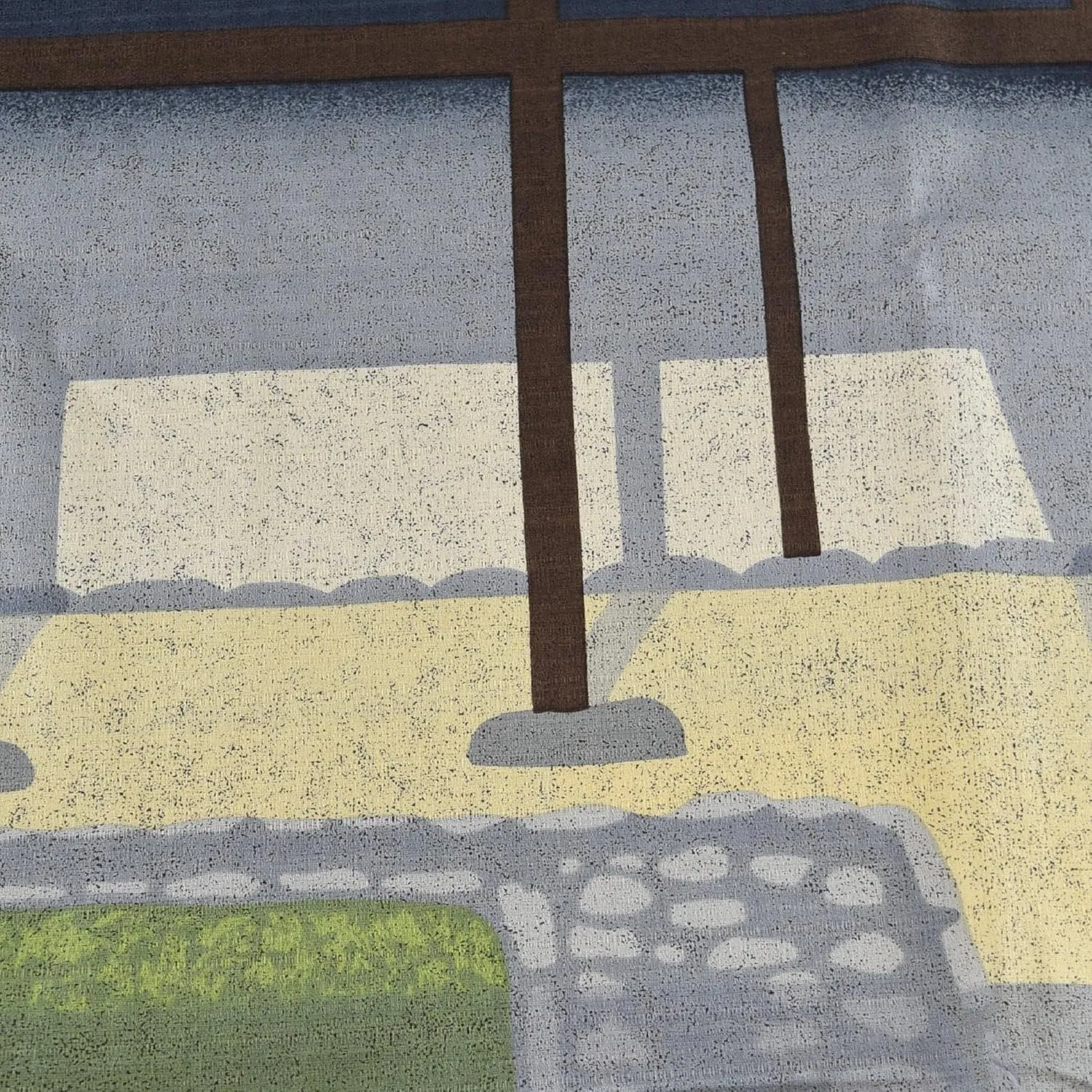 京都あさひ屋 105cm Furoshiki Japanese Traditional Cotton Fabric Wrapping Kyoto Scenery Tō-ji East Temple Woodblock Print Painting Art Decoration Handmade (Katsura Imperial Villa)