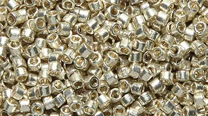 14SD812-DU: DB1831 Delica Metallic Silver Duracoat 11/0 - 50GM