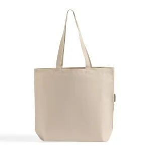 18 in Large Organic Canvas Shopper Tote Bags with Bottom Gusset - OR250