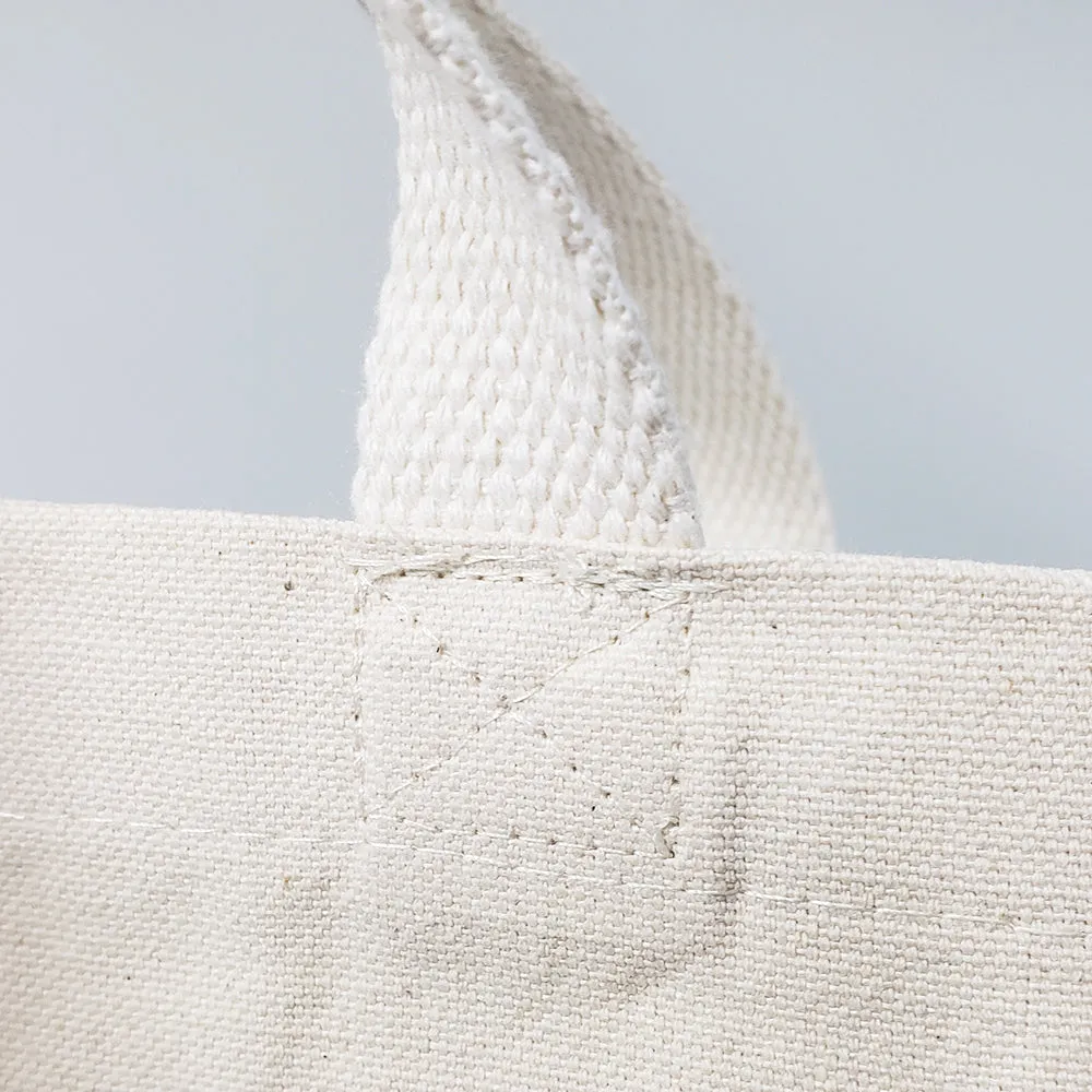 18 in Large Organic Canvas Shopper Tote Bags with Bottom Gusset - OR250