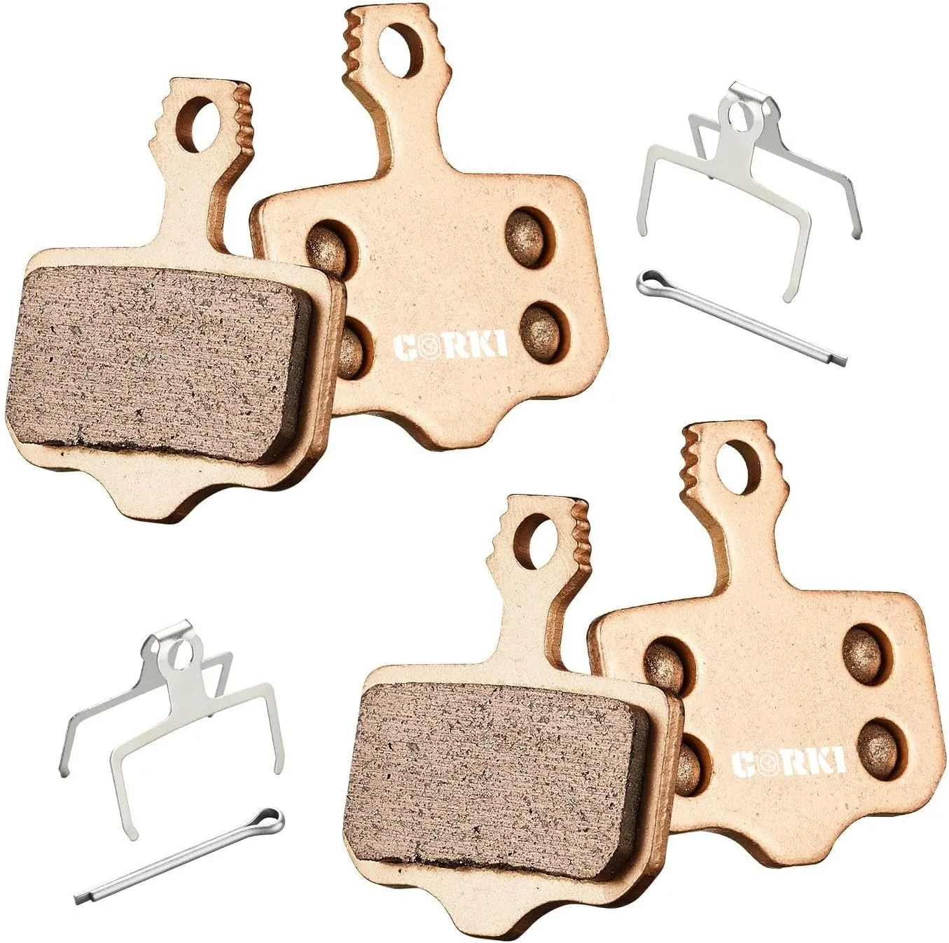 2 Pairs Disc Brake Pads for Sram Avid Elixir 1 3 5 7 9 R ER CR Mag Level TL T Sram XX X7 X9 XXWC DB1 DB3 DB5(Resin,Semi-Metallic,Sintered Metal)