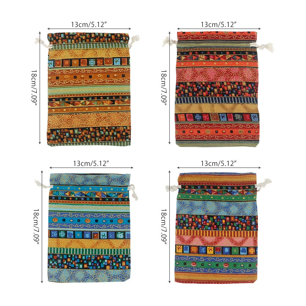 20 pcs Ethnic Style Reusable Eco-friendly Gift Bags