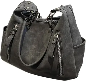 2023 Crossbody Bag Solid Color Shoulder Bag Vintage Bag Large Capacity Shopping Bags for Girl Women Versatile Zipper Bag