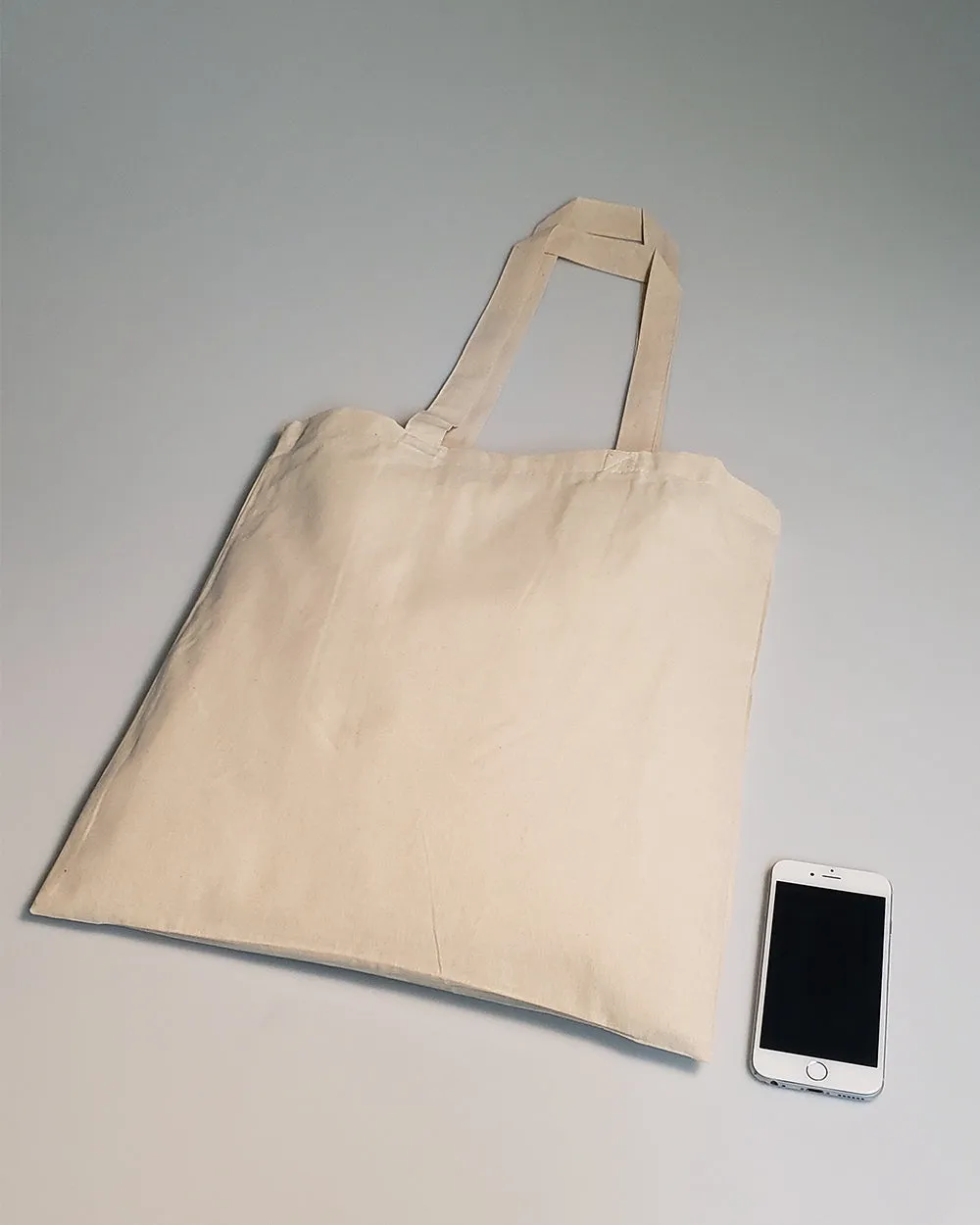 240 ct Over-the-Shoulder 26 in Long Handle Cotton Tote Bags - By Case