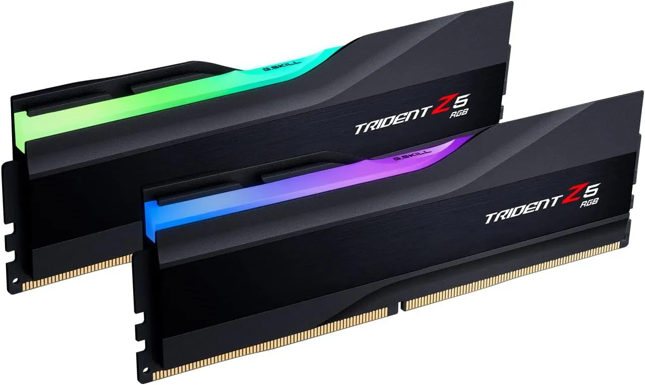 32GB G.Skill DDR5 Trident Z5 RGB 6000MHz CL32 1.35V Dual Channel Kit 2X 16GB Black