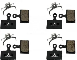 4 Pairs of Disc Brake Pads, Semi-Metallic, Compatible with Tektro, HD-R510, HD-R310, F10XS, F10BS, FM Caliper