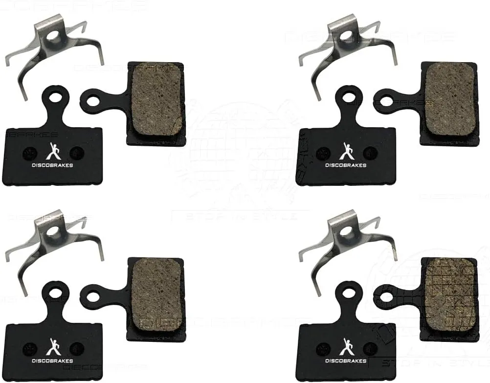 4 Pairs of Disc Brake Pads, Semi-Metallic, Compatible with Tektro, HD-R510, HD-R310, F10XS, F10BS, FM Caliper