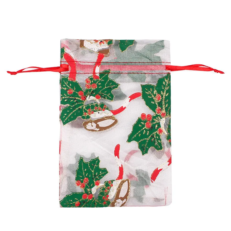 50pcs Christmas Organza Bags - 2 Sizes