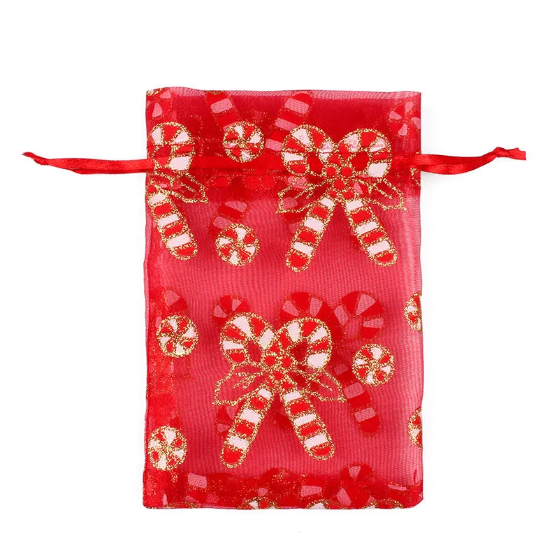 50pcs Christmas Organza Bags - 2 Sizes