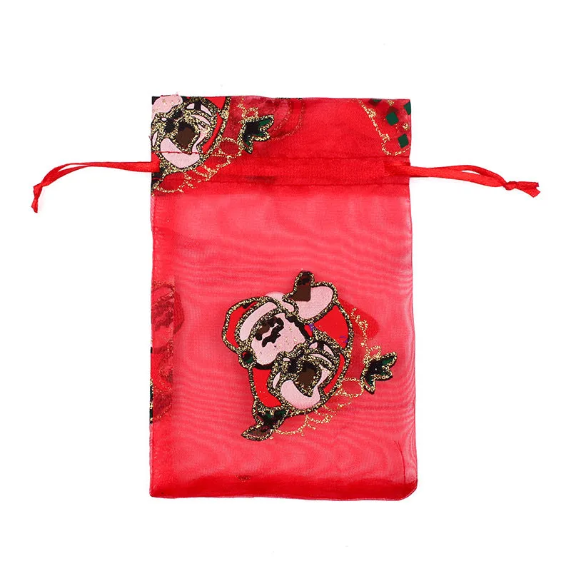 50pcs Christmas Organza Bags - 2 Sizes