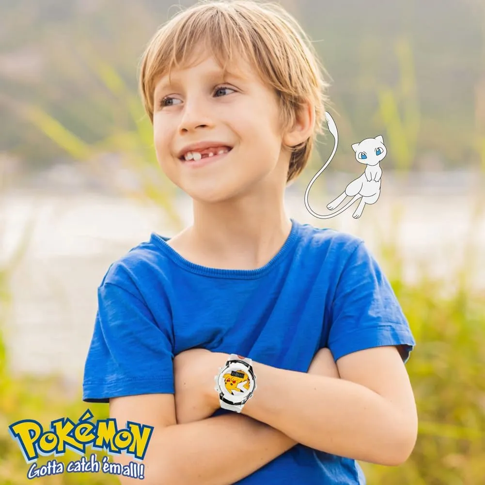 Accutime Kids Pokemon Digital LCD Quartz Watch for Boys, Girls, and Adults All Ages