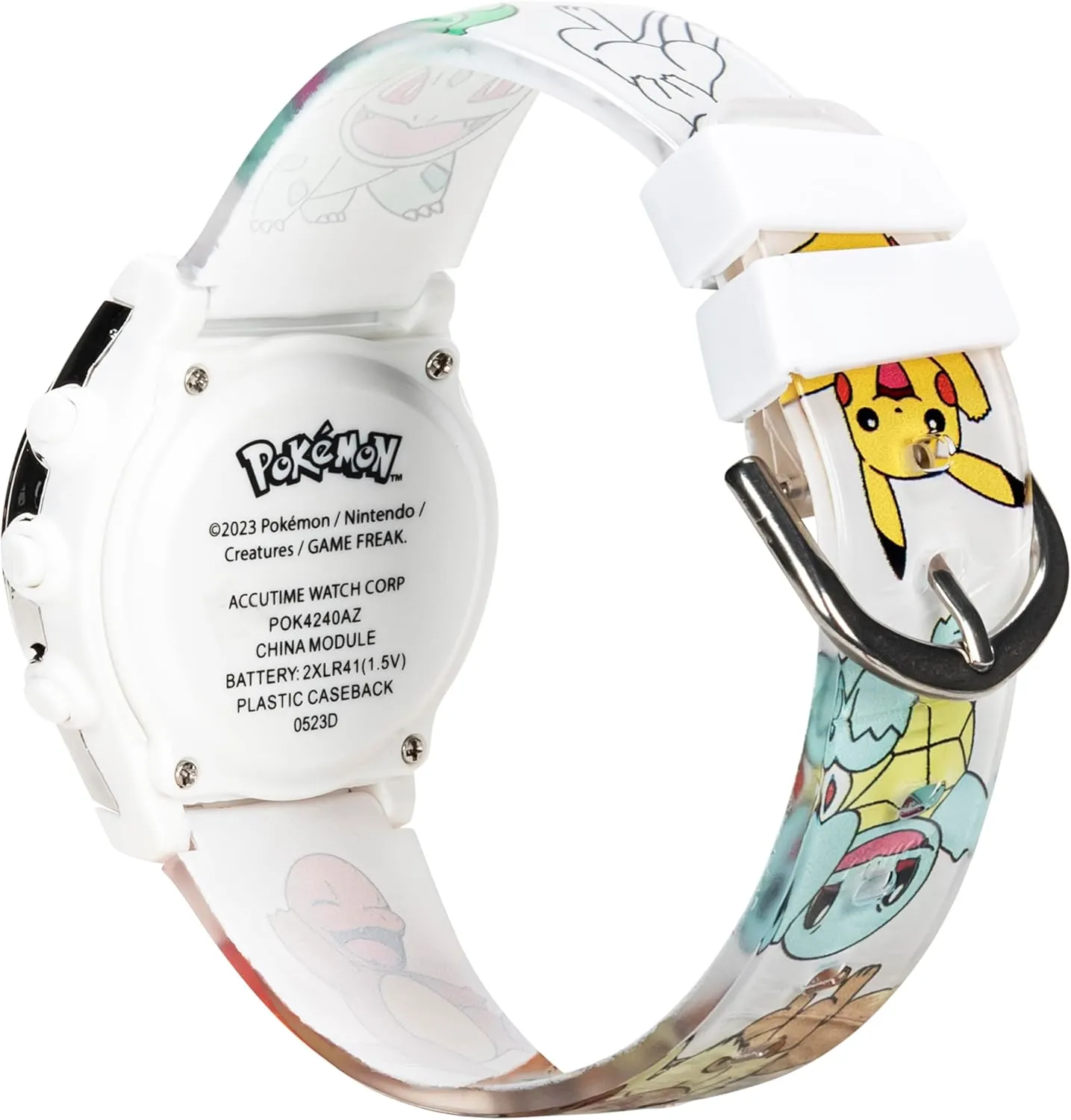 Accutime Kids Pokemon Digital LCD Quartz Watch for Boys, Girls, and Adults All Ages