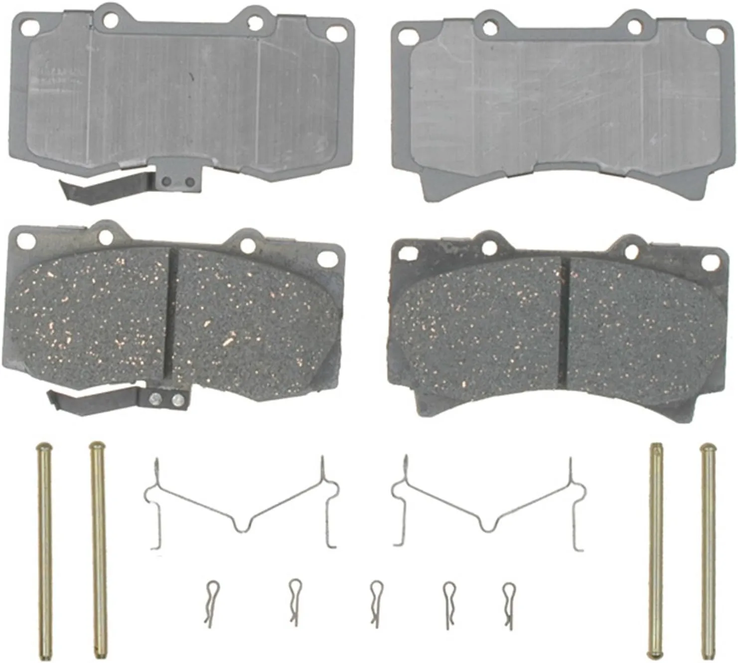 ACDelco Silver 14D1119CH Ceramic Front Disc Brake Pad Set with Hardware