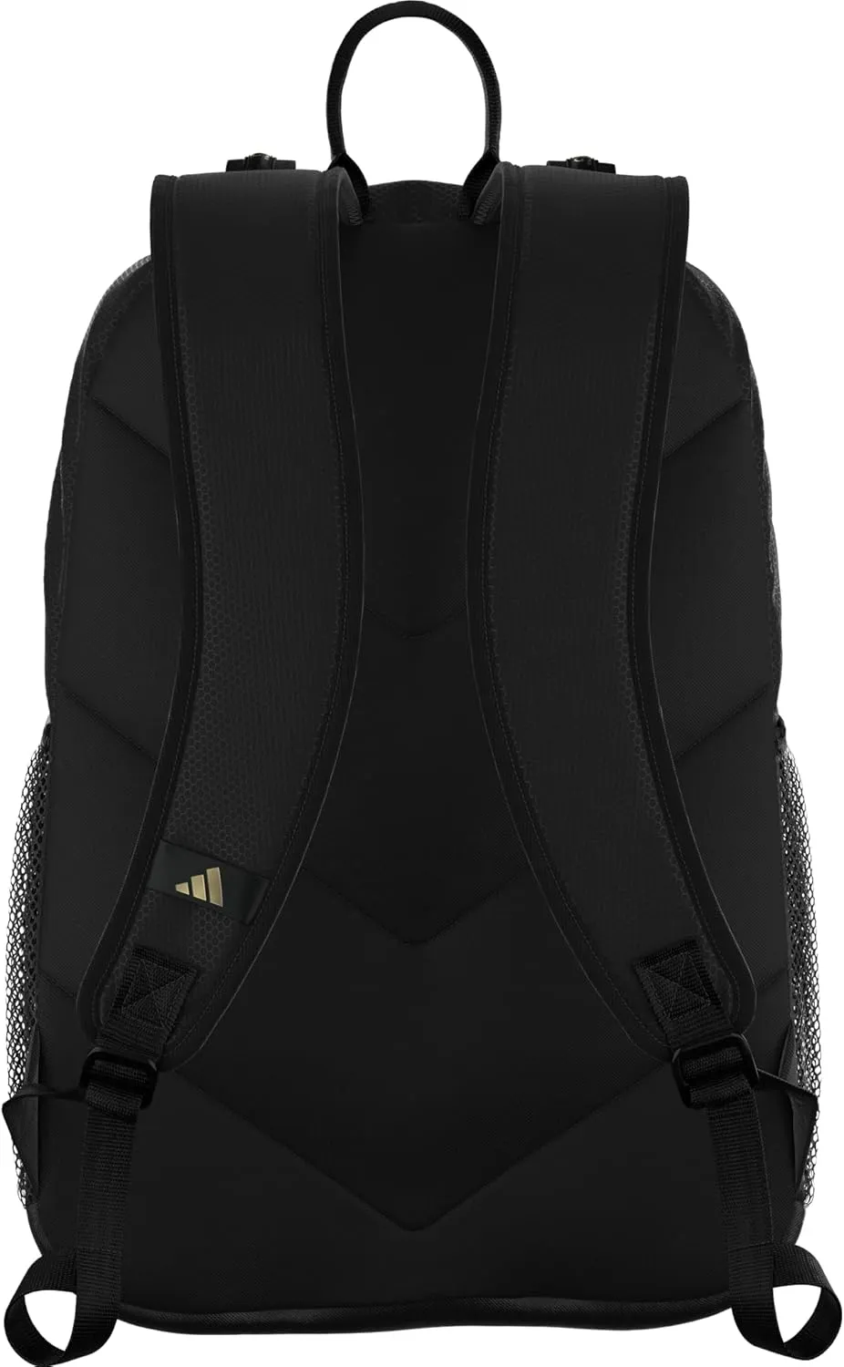 adidas Excelerator Backpack (33L) Large Durable Athletic Student Laptop Book Bag-Boys/Girls, Black/Gold Metallic, One Size