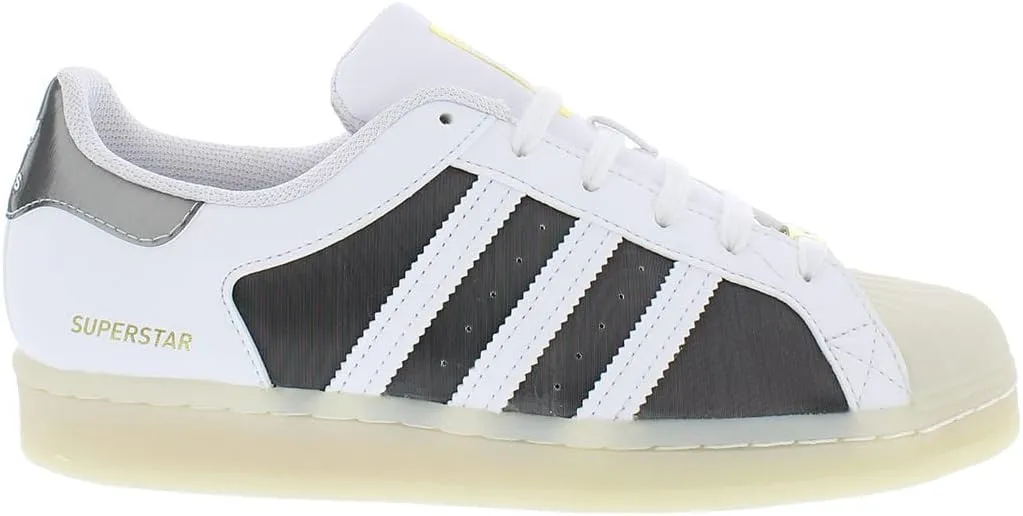 Adidas Superstar Mens Shoes Size 6, Color: White/Silver-White-Metallic Silver
