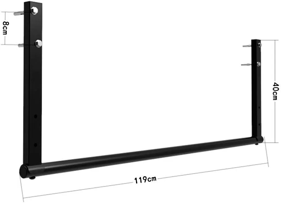 AGYH Wall-Mounted Horizontal Bar, Steel Pull-ups Mounted On Beams, Upper Body Exercise Straight and Curved Bars, Safe Load 300kg