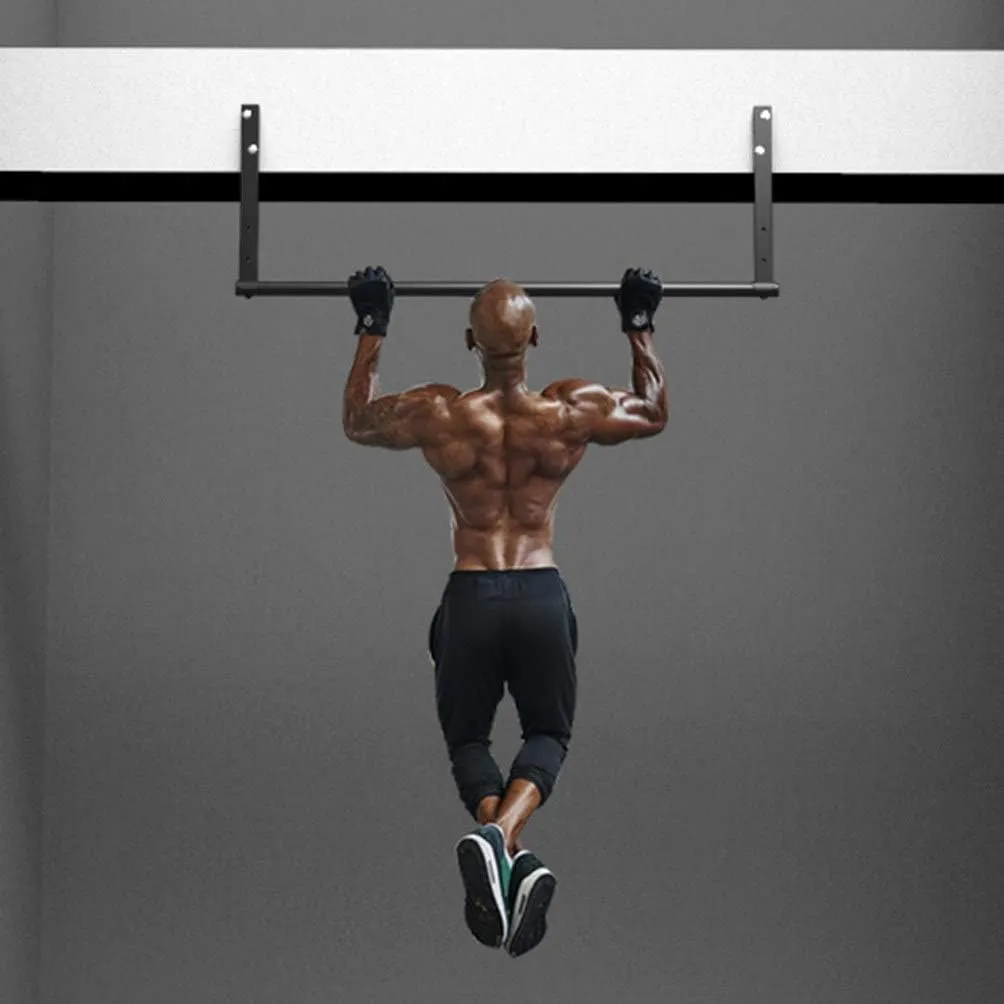 AGYH Wall-Mounted Horizontal Bar, Steel Pull-ups Mounted On Beams, Upper Body Exercise Straight and Curved Bars, Safe Load 300kg