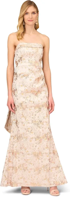 Aidan Mattox by Adrianna Papell Women's Strapless Mermaid with Bow