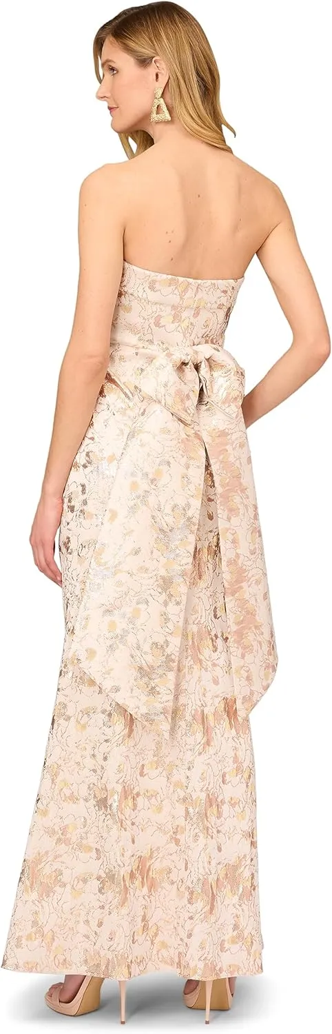 Aidan Mattox by Adrianna Papell Women's Strapless Mermaid with Bow