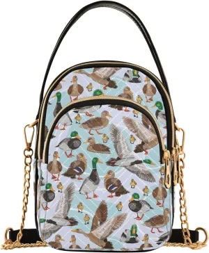 ALAZA Chain Crossbody Bags for Women Quilted Shoulder Crossbody Handbags Travel Cross Body Cell Phone Purses Bags