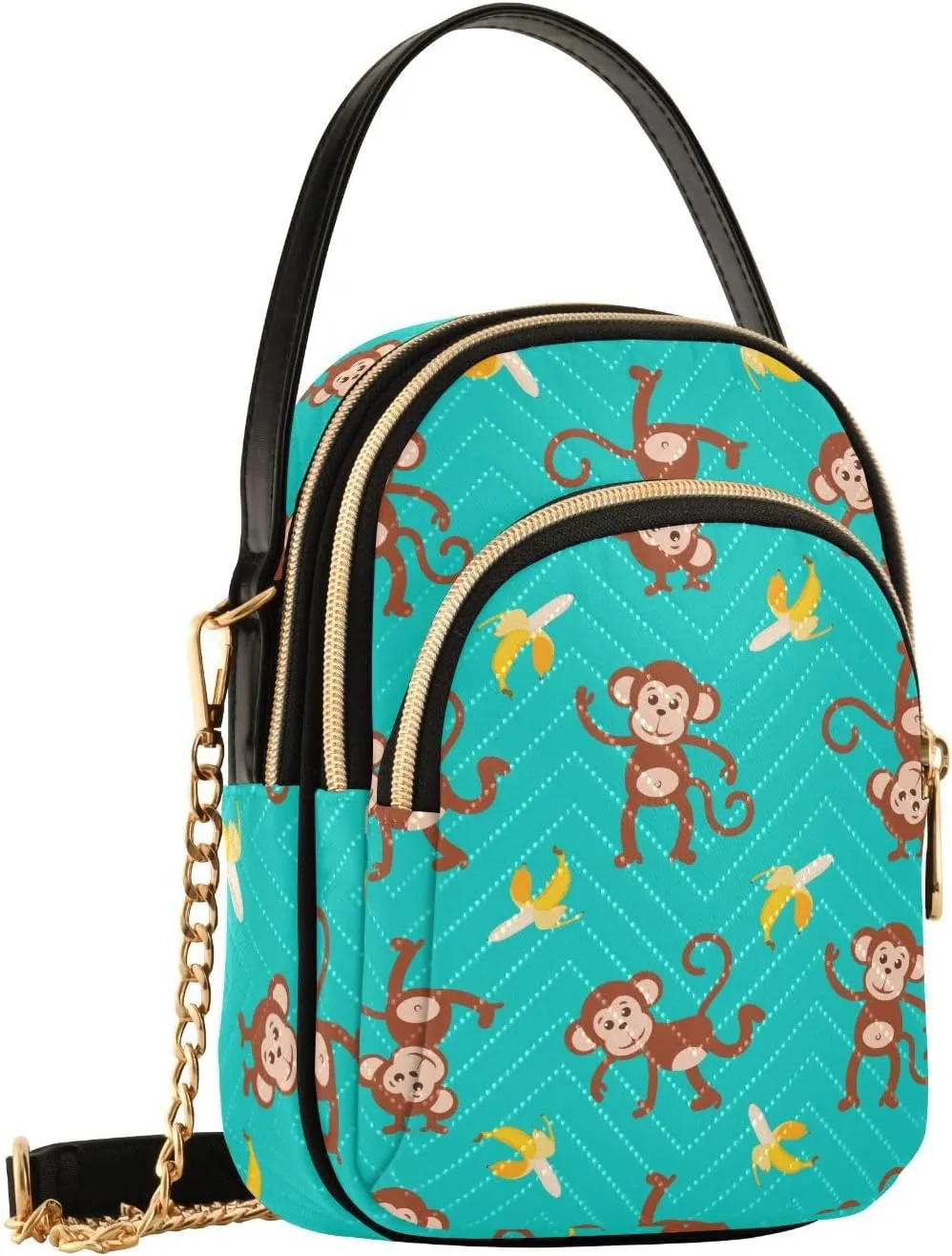 ALAZA Chain Crossbody Bags for Women Quilted Shoulder Crossbody Handbags Travel Cross Body Cell Phone Purses Bags