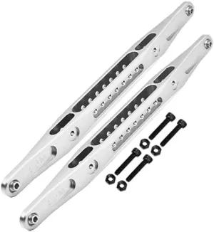 Aluminum 7075 Alloy Rear Lower Trailing Arms For Losi 1/6 4WD Super Baja REY 2.0 LOS05021 Upgrades - Silver
