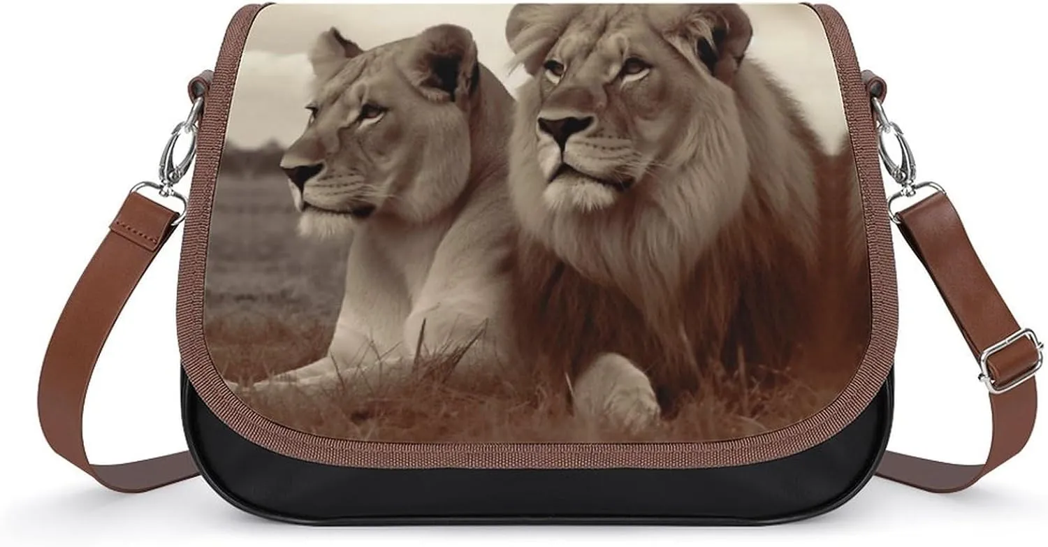 Animal Cartoon Elephant Crossbody Bags for Women,PU Leather Tote Bag for Women,Shoulder Bag Purse for Work Shopping Travel