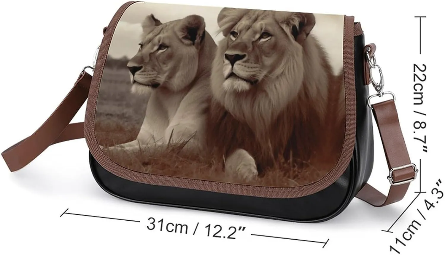 Animal Cartoon Elephant Crossbody Bags for Women,PU Leather Tote Bag for Women,Shoulder Bag Purse for Work Shopping Travel