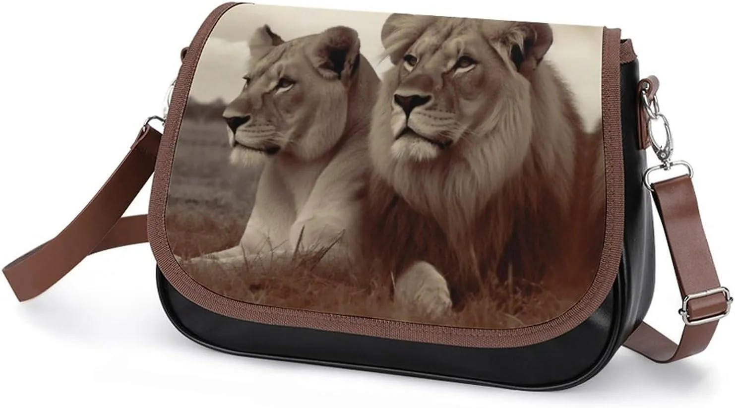 Animal Cartoon Elephant Crossbody Bags for Women,PU Leather Tote Bag for Women,Shoulder Bag Purse for Work Shopping Travel