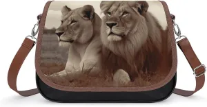 Animal Cartoon Elephant Crossbody Bags for Women,PU Leather Tote Bag for Women,Shoulder Bag Purse for Work Shopping Travel