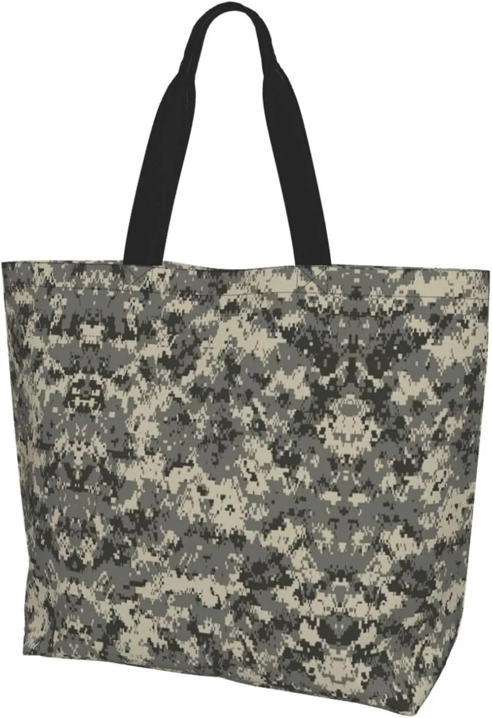 Animal Tiger Leopard Print Rose Flower Print Shoulder Bag For Women Shopping Bags Tote Bag Large Storage Grocery Bags