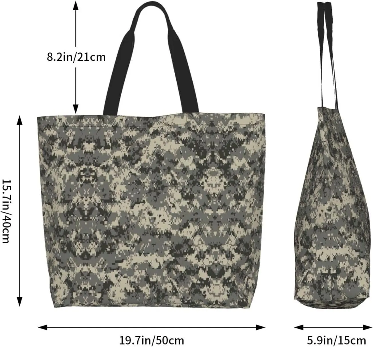 Animal Tiger Leopard Print Rose Flower Print Shoulder Bag For Women Shopping Bags Tote Bag Large Storage Grocery Bags