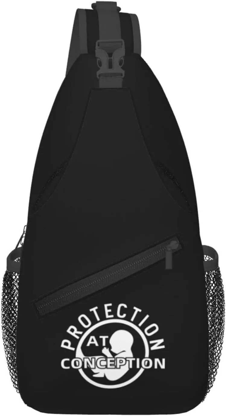 Anti-Fetal Protection Conception Crossbody Bags For Women Men Chest Backpack Gym Shoulder Bag Travel Outdoor Sports Casual Crossbody Bags