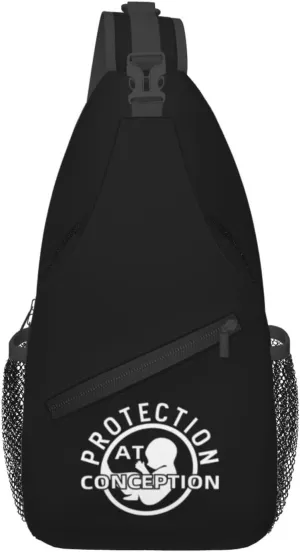 Anti-Fetal Protection Conception Crossbody Bags For Women Men Chest Backpack Gym Shoulder Bag Travel Outdoor Sports Casual Crossbody Bags