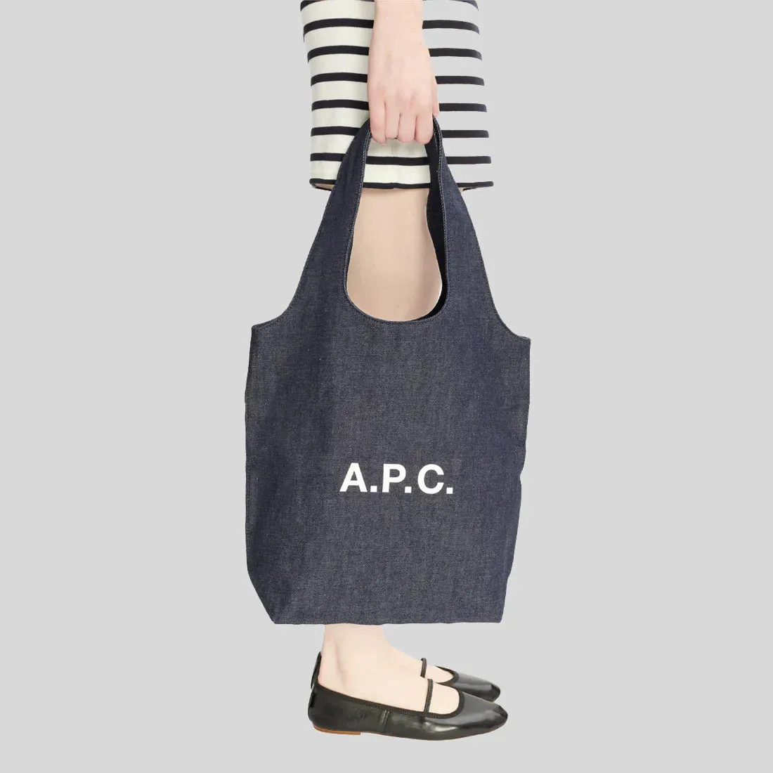 A.P.C. Ninon Small Unisex Tote Bag Indigo RB-COCSXM61861IAI