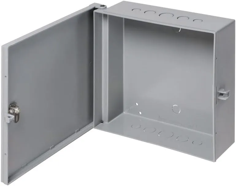 Arlington EB1111-1 Electronic Equipment Enclosure Box, 11" x 11" x 3.5", Non-Metallic, 1-Pack