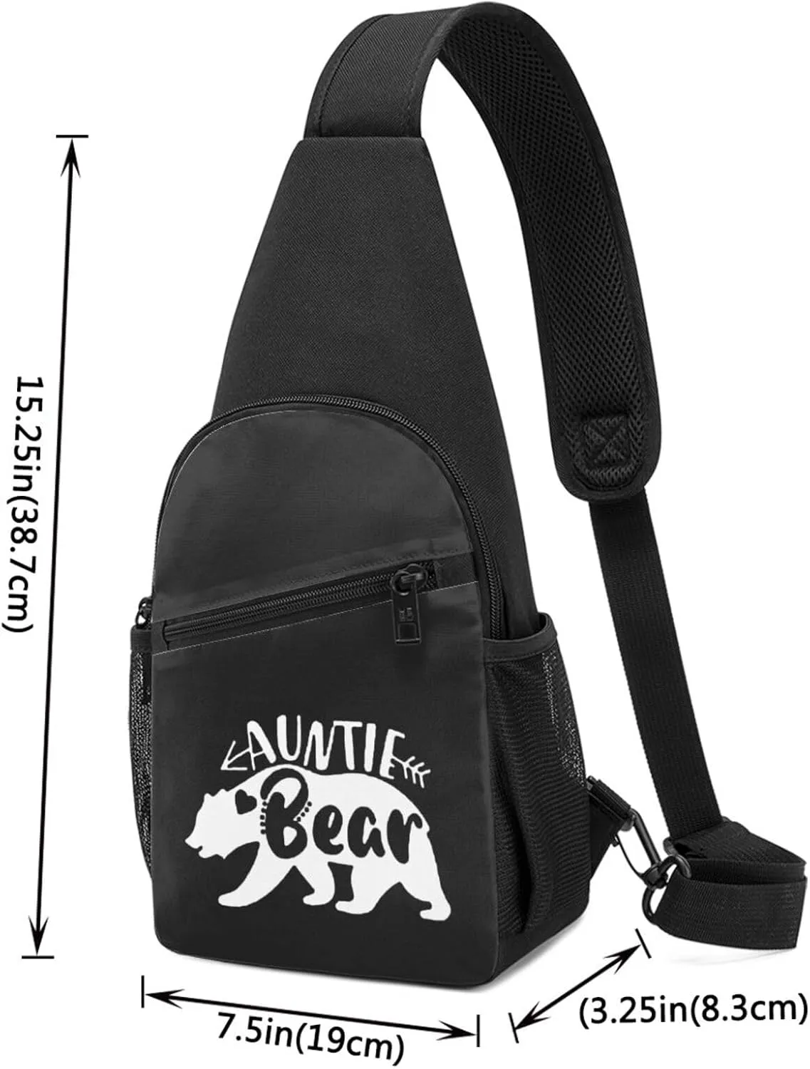Auntie Bear Chest Pack Leisure Shoulder Crossbody Chest Bag
