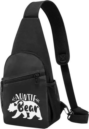 Auntie Bear Chest Pack Leisure Shoulder Crossbody Chest Bag