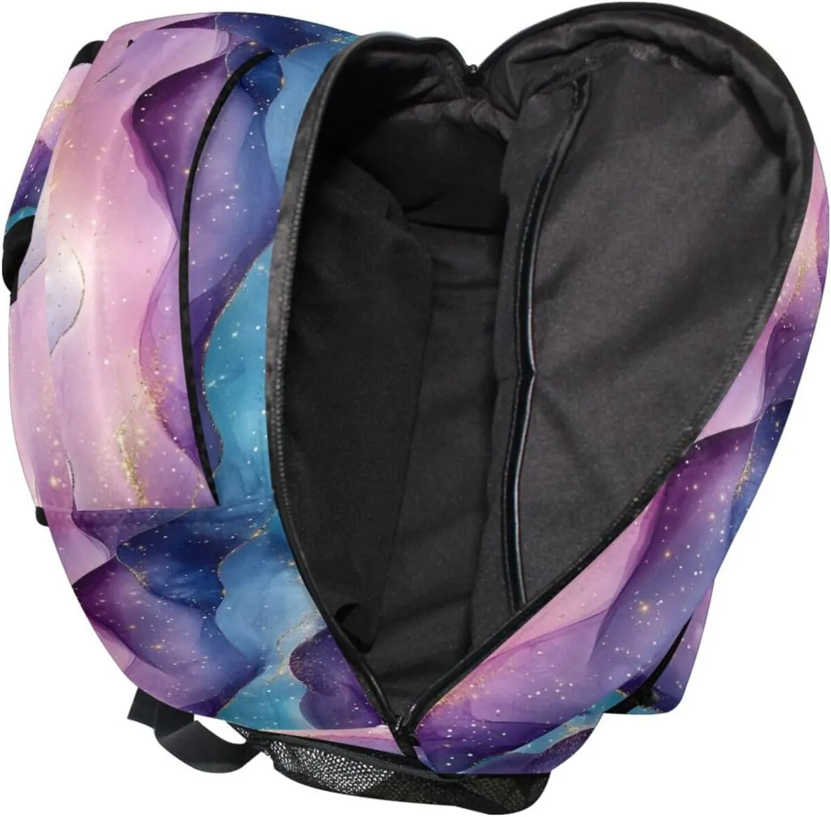 Backpack for Teenager Waterproof Stylish Travel Bags with Chest Strap for Business Work College Travel Trip Teal Purple