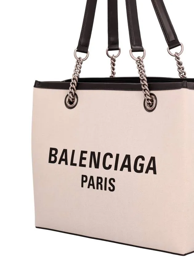 Bag White Canvas Tote Free Streamlined Positive feedback Duty Balenciaga