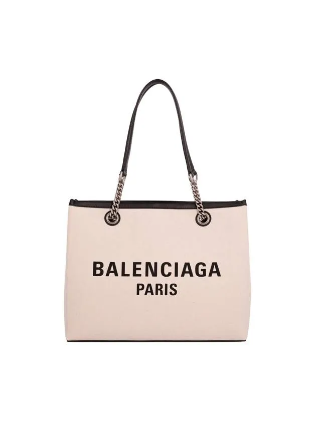 Bag White Canvas Tote Free Streamlined Positive feedback Duty Balenciaga