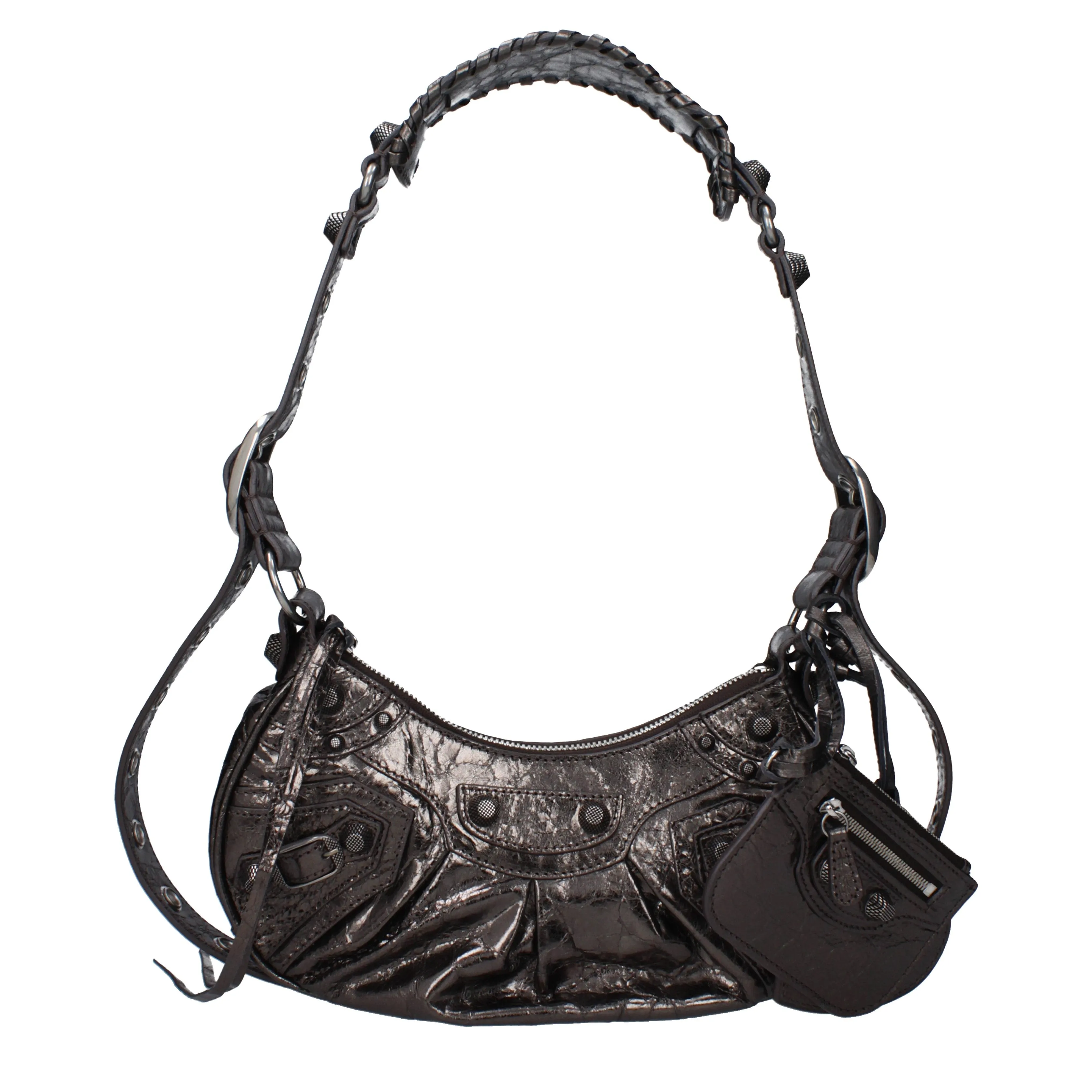 Balenciaga Shoulder Bags Women's Coddles Leather Brown/Bronze