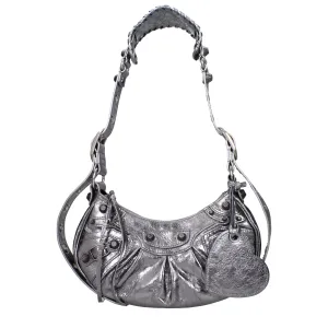Balenciaga Shoulder Bags Women's Coddles Leather Silver