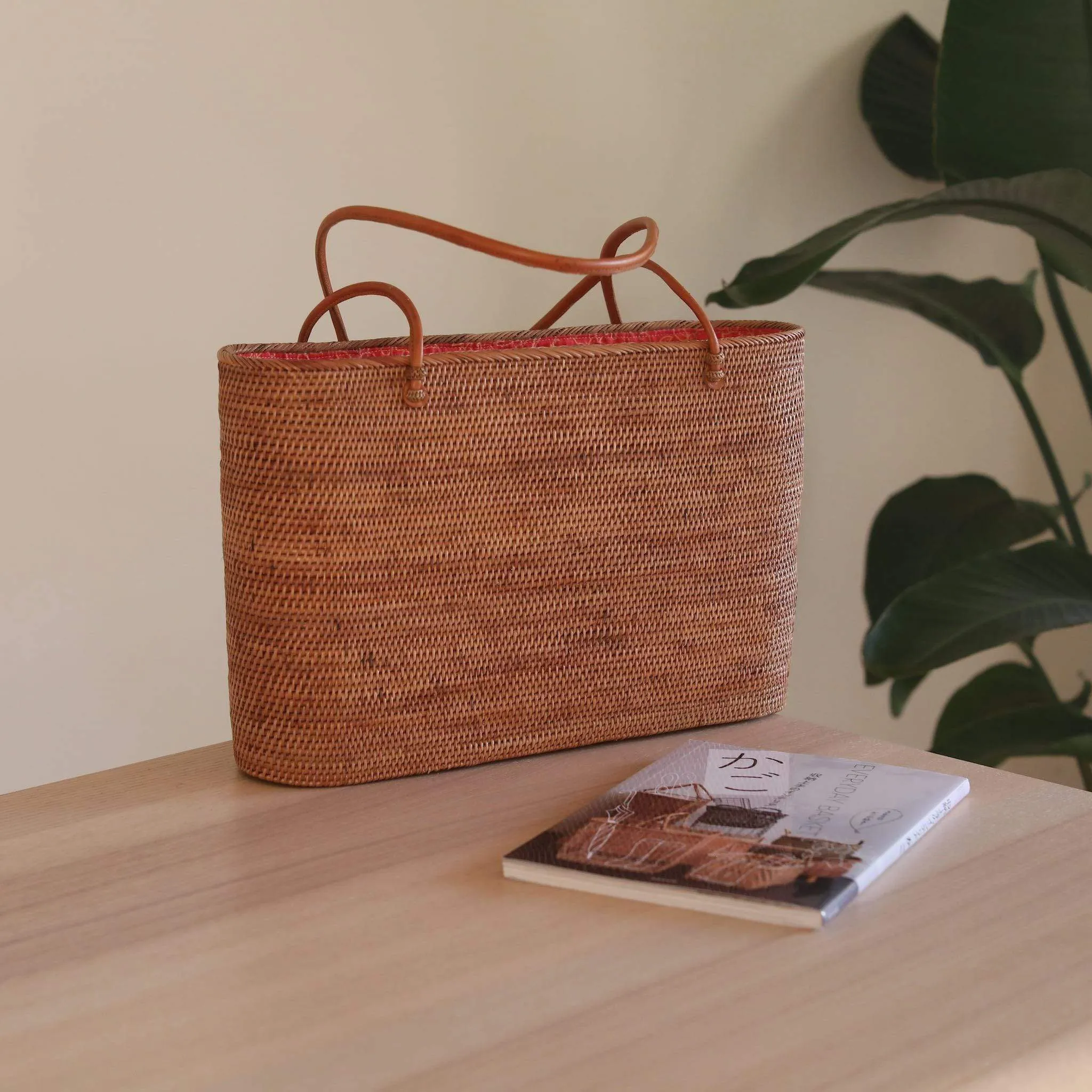 Bali Rattan Tote Bag