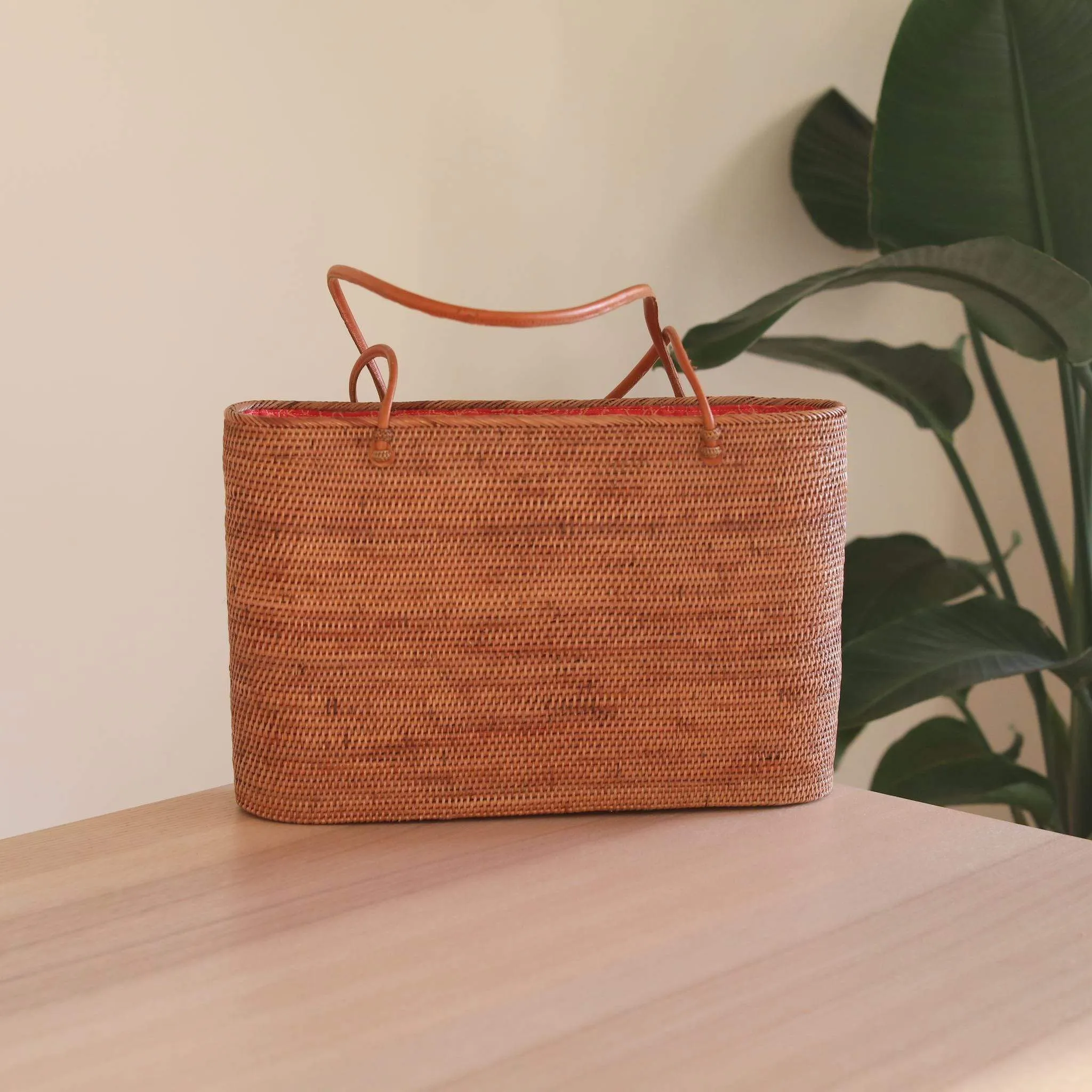 Bali Rattan Tote Bag