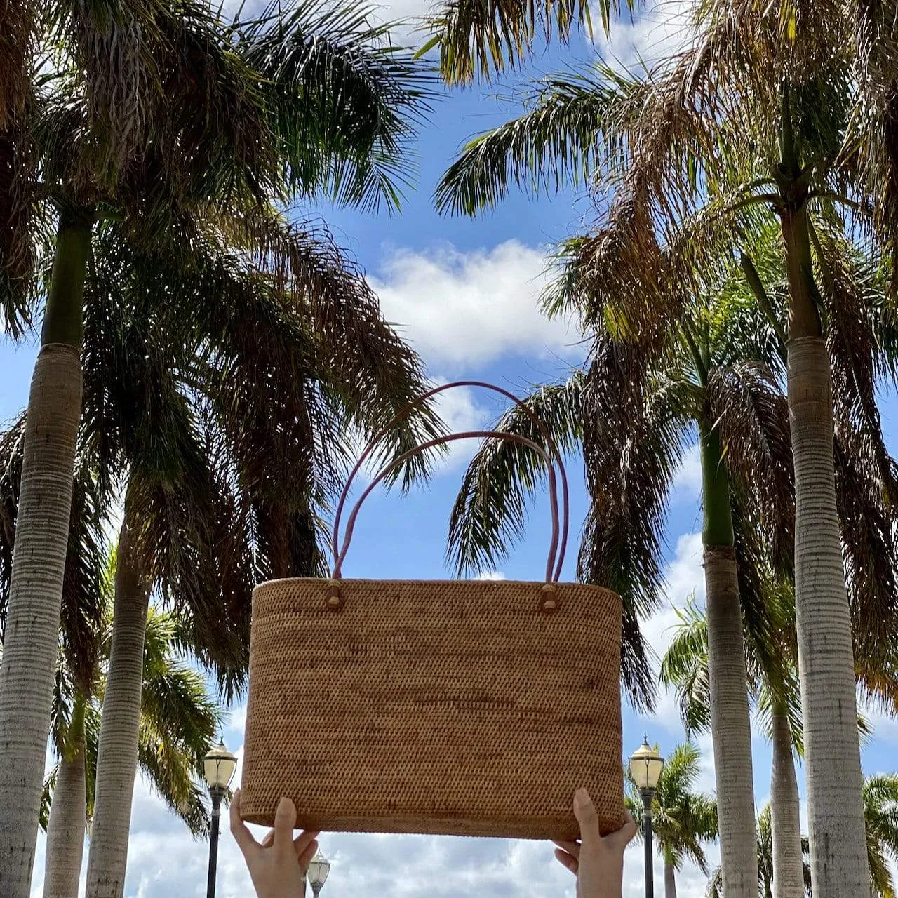Bali Rattan Tote Bag