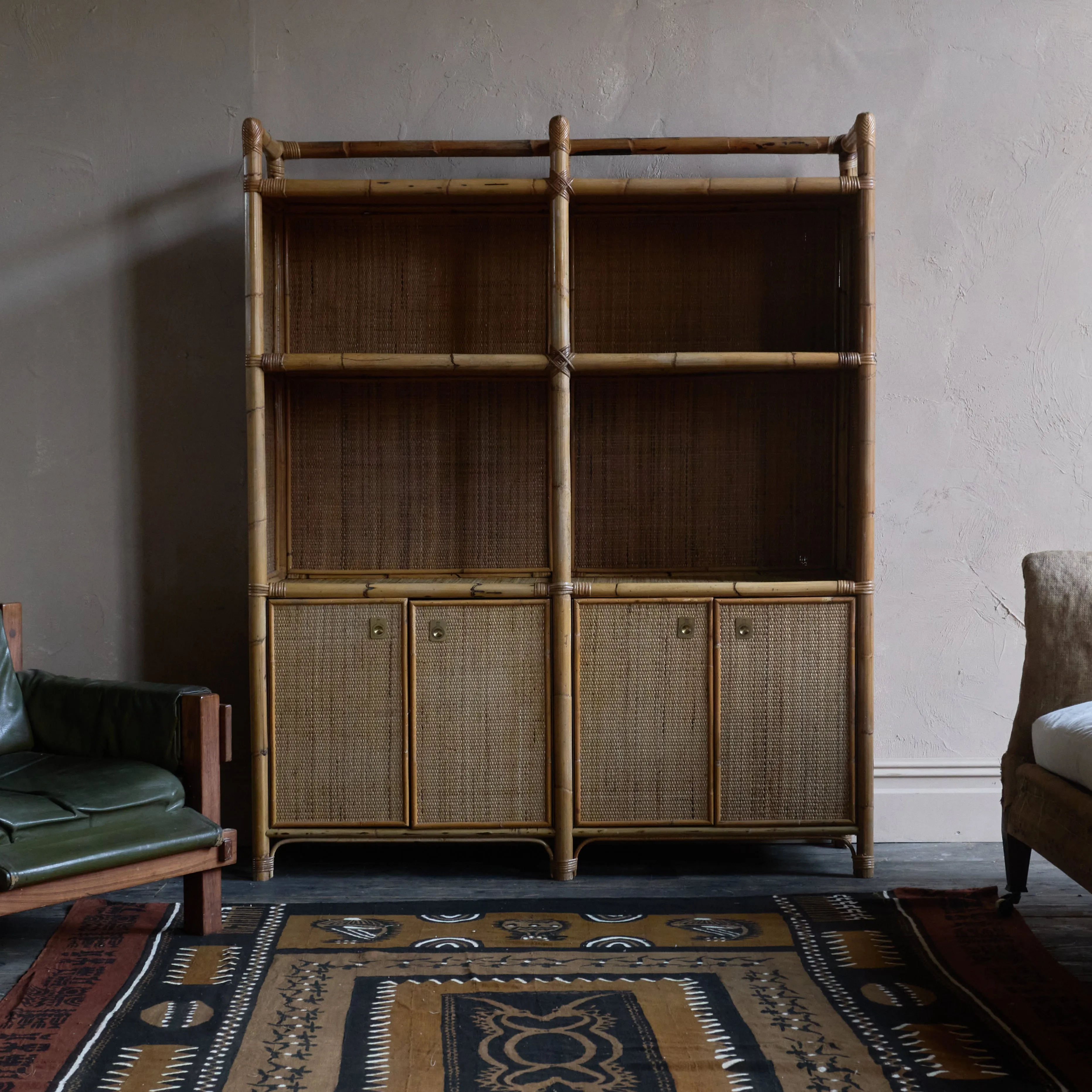 Bamboo Shelving Unit - attributed to Dal Vera