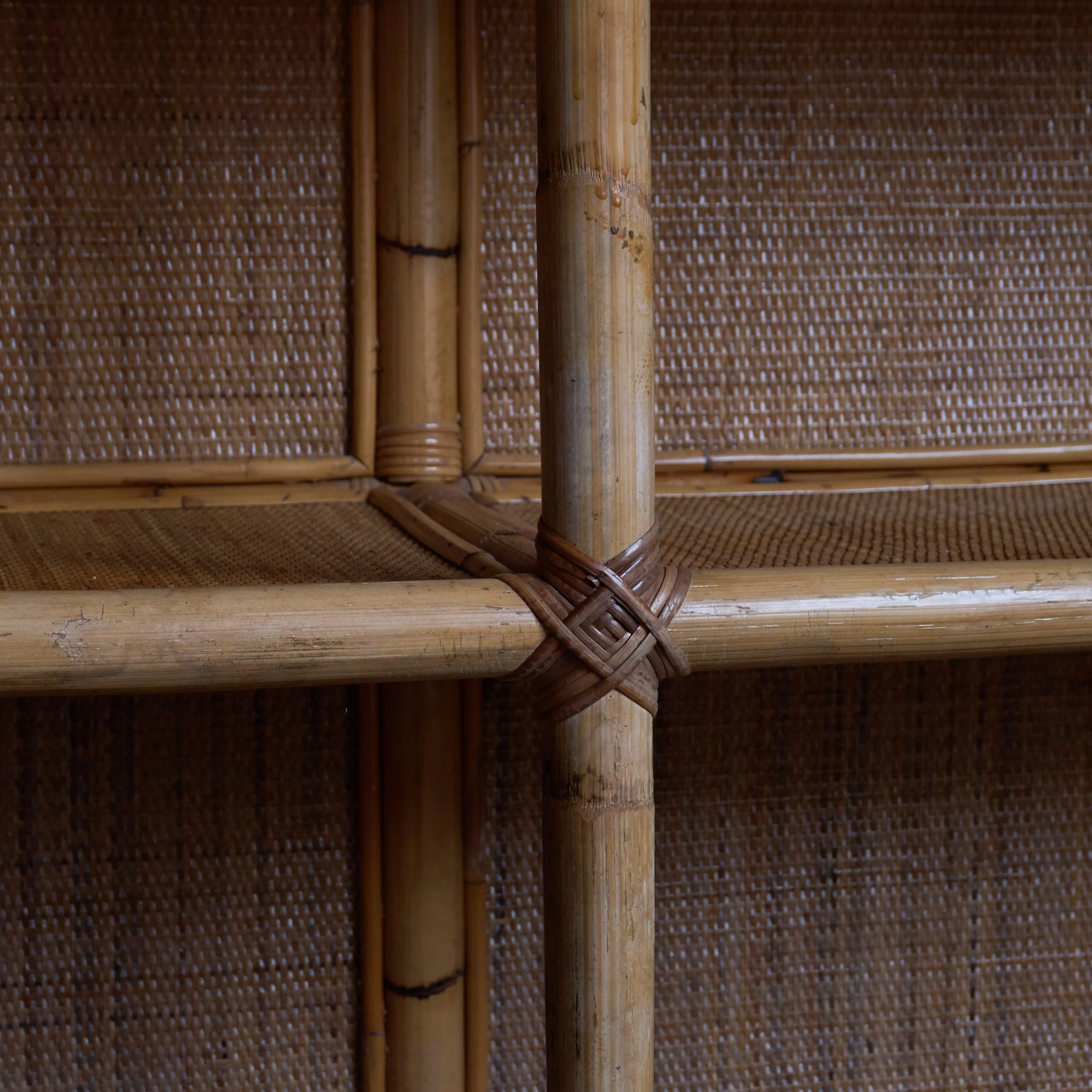 Bamboo Shelving Unit - attributed to Dal Vera