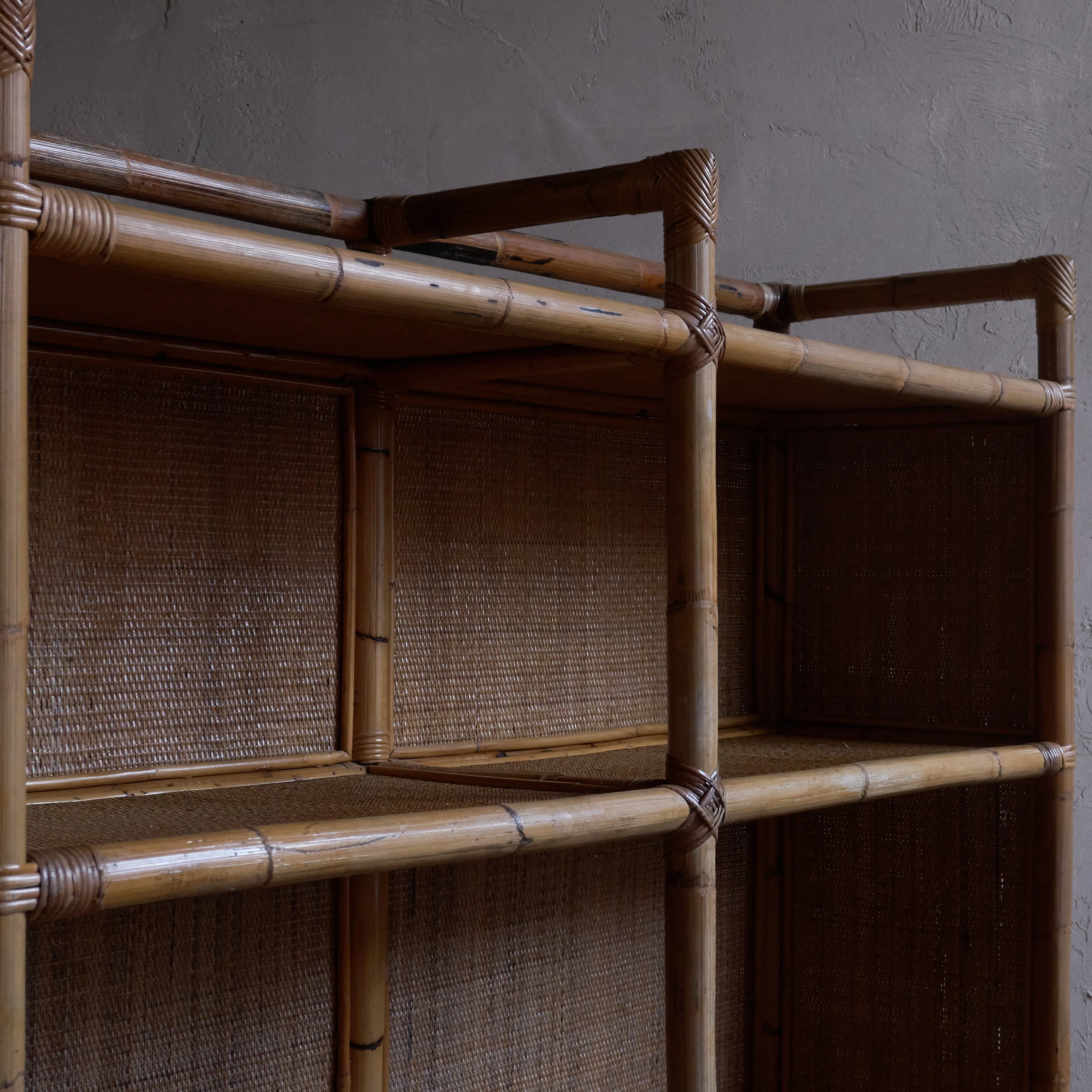 Bamboo Shelving Unit - attributed to Dal Vera