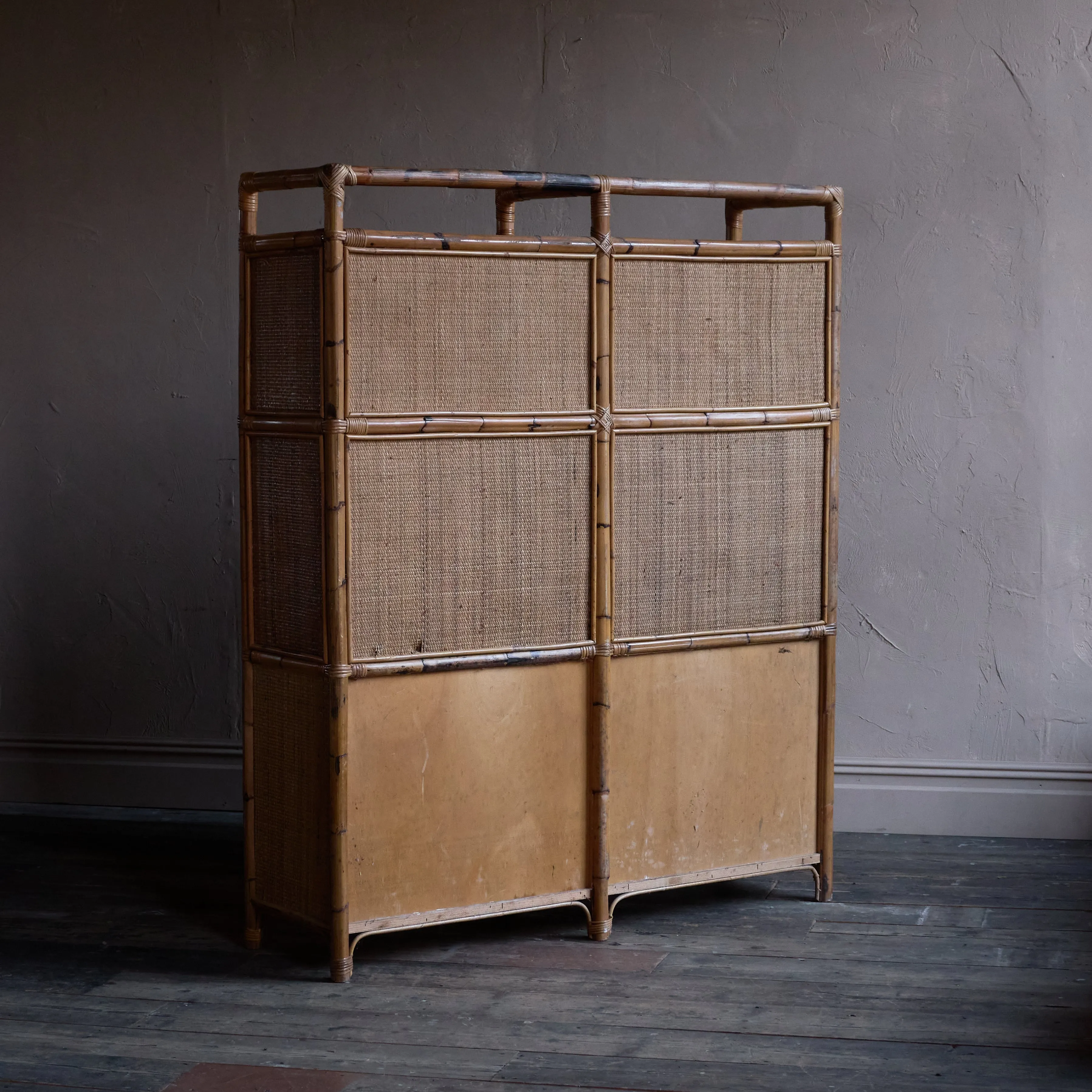 Bamboo Shelving Unit - attributed to Dal Vera